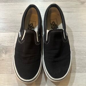 Vans Black Slip-On Sneakers